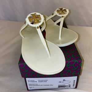 Tory Burch Mini Miller Sandal ivory